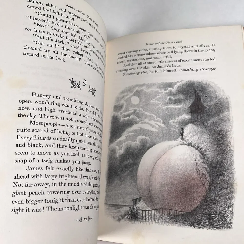 1961 James and the Giant Peach Roald Dahl 1st Ed Second Print Vintage Hardcover